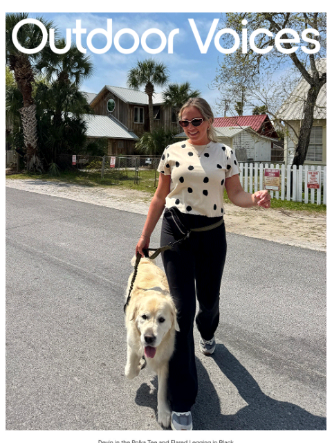 outdoorvoices newsletter: DON'T MISS OUT ON THE POLKA TEE