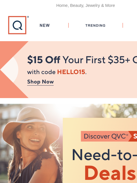 qvcemail newsletter: Don't Miss Today's New Deals & Discoveries