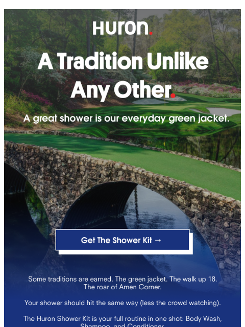 usehuron newsletter: Your Green Jacket moment