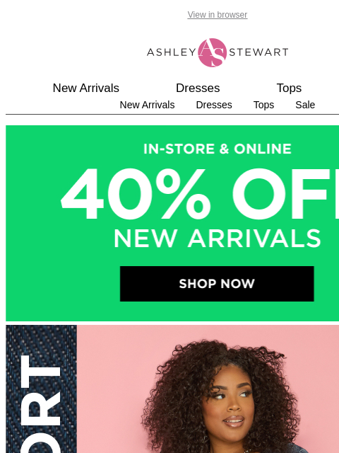 ashleystewart newsletter: Summer denim 👖 has entered the chat 📱