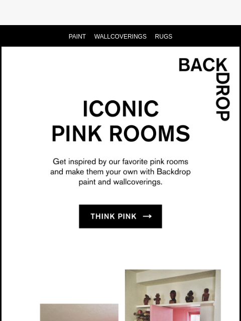 backdrophome newsletter: THINK PINK 🎀