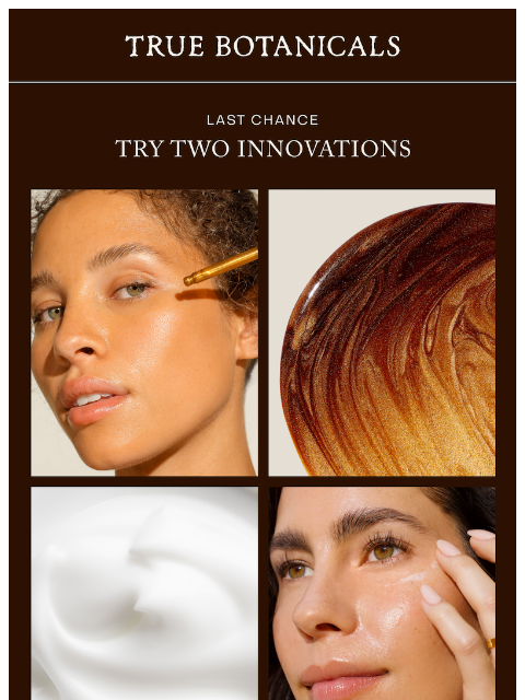 truebotanicals newsletter: Ends tonight: Shop Bronze Well, try eye cream