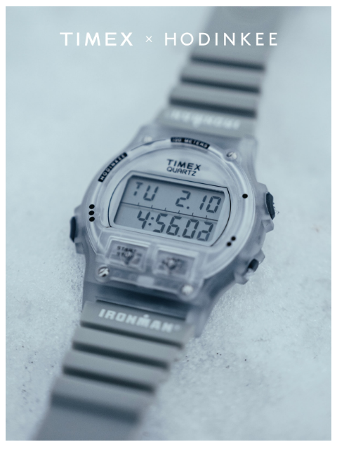 hodinkee newsletter: The TIMEX® IRONMAN® 8-Lap Limited Edition For Hodi...