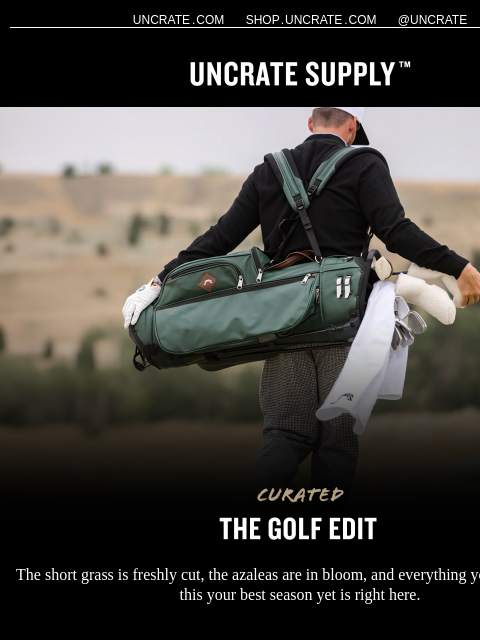 uncrate newsletter: Curated / The Golf Edit