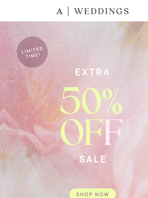 anthropologie newsletter: Sale is an extra 50% off!