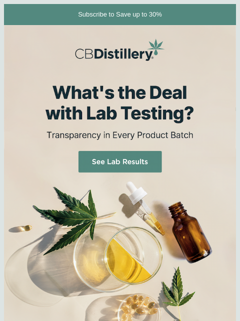 thecbdistillery newsletter: What's the big deal about lab testing?