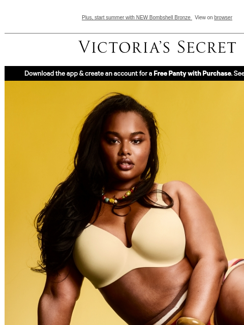victoriassecret newsletter: All Your Fave Bras—But Make It Summer