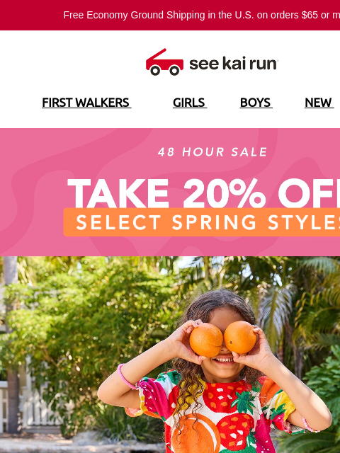 seekairun newsletter: 20% Off Fresh Spring Styles, Two Days Only 🌿