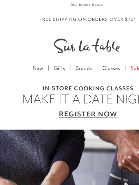 Join our fun Date Night classes. Make your reservations tonight: Classes fill quickly. ‌ ‌ ‌ ‌ ‌ ‌ ‌ ‌ ‌ ‌ ‌ ‌ ‌ ‌ ‌ ‌ ‌ ‌ ‌ ‌ ‌ ‌ ‌ ‌ ‌ ‌ ‌ ‌ ‌ ‌ ‌ ‌ ‌ ‌ ‌ ‌ ‌ ‌ ‌ ‌ ‌ ‌ ‌ ‌ ‌ ‌ ‌ ‌ ‌ ‌ ‌ ‌ ‌ ‌ ‌ ‌ ‌