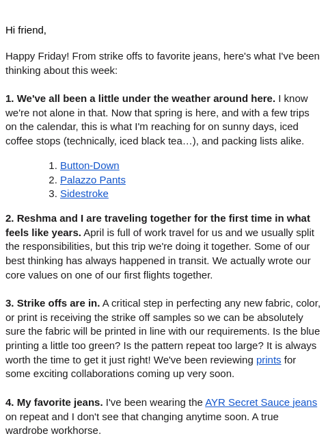 summersalt newsletter: A few things going on