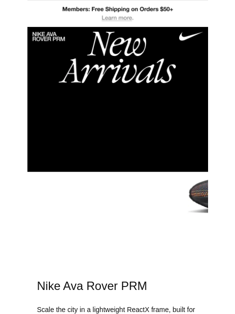 nike newsletter: New Arrivals: City essentials & more