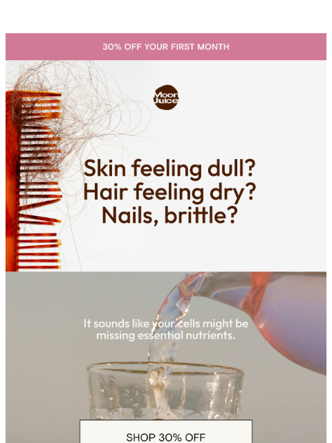 moonjuice newsletter: glow from the inside out