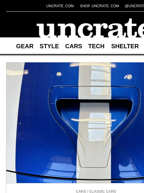 uncrate newsletter: 1998 Dodge Viper GT2 Championship Edition & more