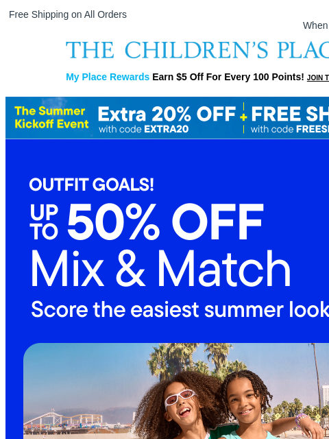 childrensplace newsletter: Let's Make Some Summer OUTFITS! 🙌