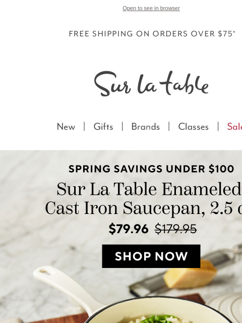 surlatable newsletter: Shop Sur La Table staples under $100