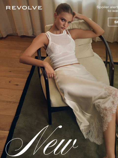 revolve newsletter: Thanks, It's New