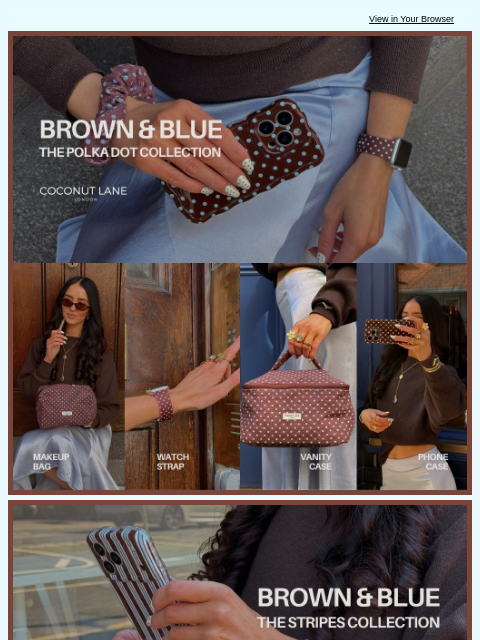 coconut-lane newsletter: What's brown, blue and NEW?! 🤎🩵