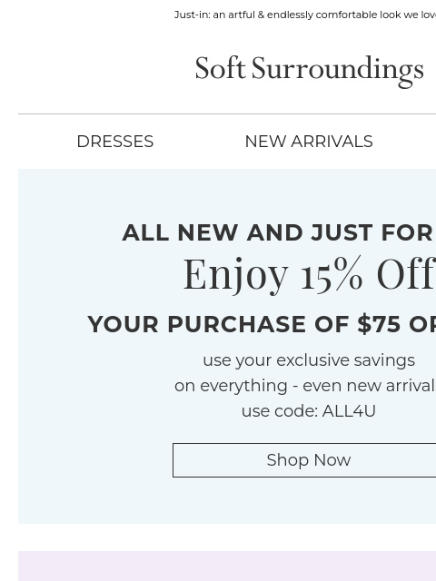 softsurroundings newsletter: Weekends & Whenever