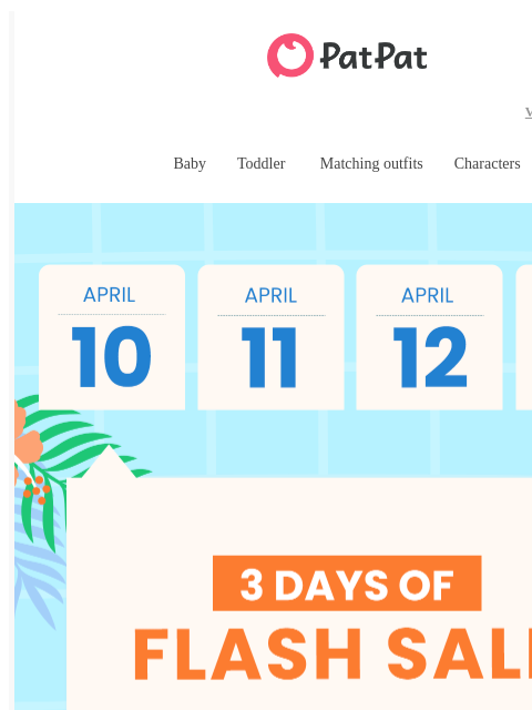 patpat newsletter: ⏳ 50% Off, 72 Hours Only