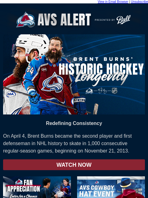 thecoloradoavalanche newsletter: 🏔️ Consistency You Don’t See Every Day