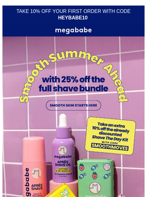 megababebeauty newsletter: We can tell you've been shaving with conditioner