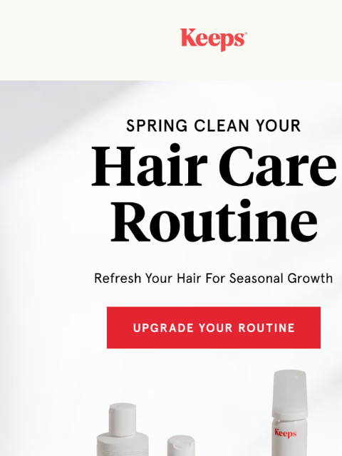 keeps newsletter: Spring Clean Your Hair Routine
