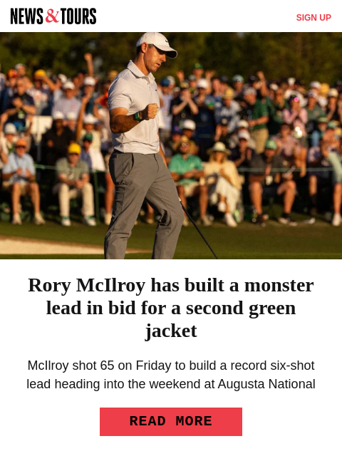 golfdigest newsletter: The only man who can stop Rory