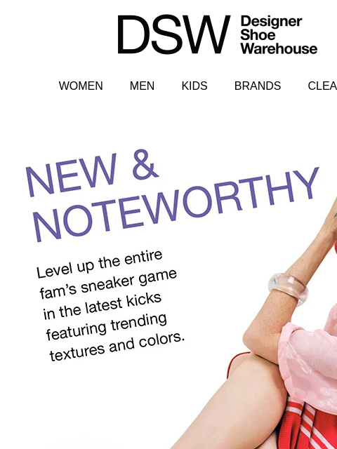 dsw newsletter: New sneakers in new colors 🤩