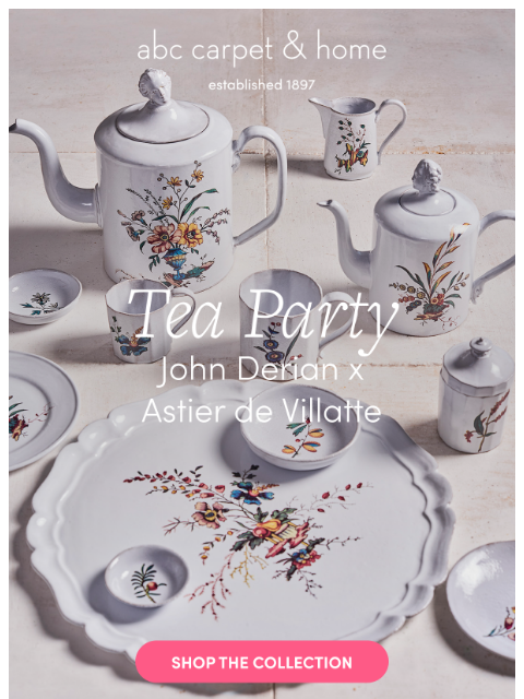 abchome newsletter: Just Launched: New Astier de Villatte!