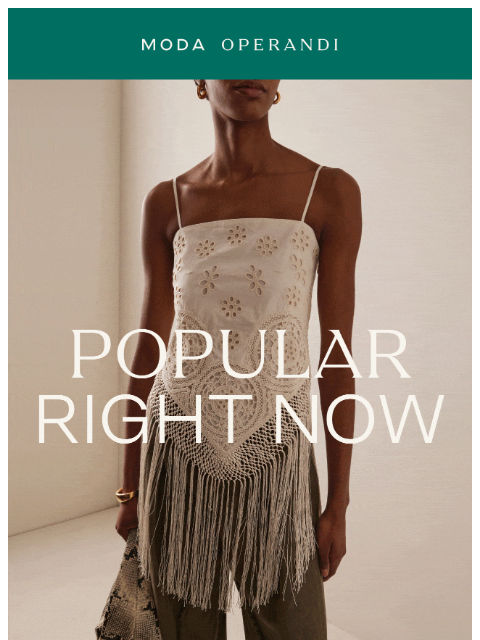 modaoperandi newsletter: Popular Right Now 📈