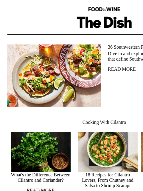 foodandwine newsletter: 36 Southwestern Recipes That Bring the Heat