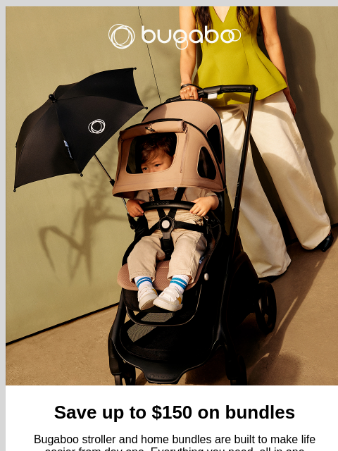 bugaboo newsletter: Save up to $150 on bundles