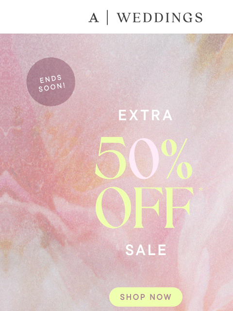 anthropologie newsletter: Extra 50% off sale ends soon!