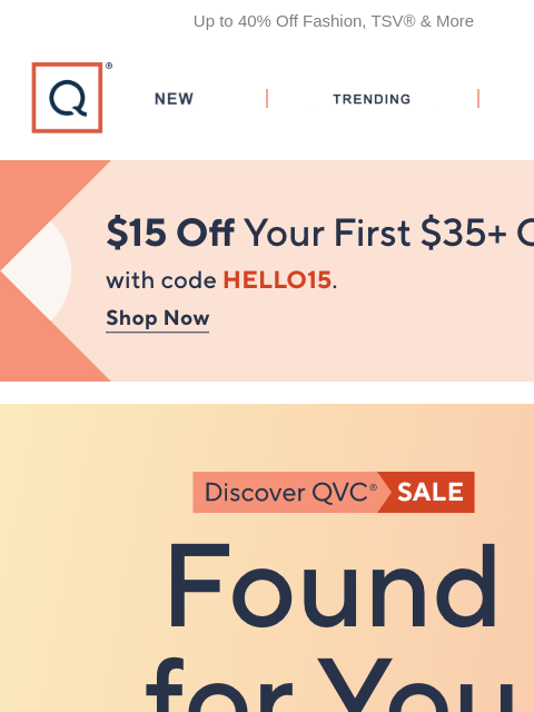 qvcemail newsletter: 1,000s of Deals thru Tomorrow