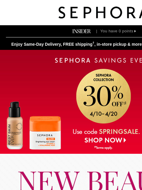 sephora newsletter: Your spring must-haves have arrived 🌸