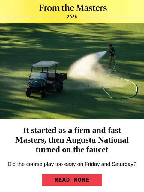 golfdigest newsletter: Sergio Garcia damages tee box on Sunday