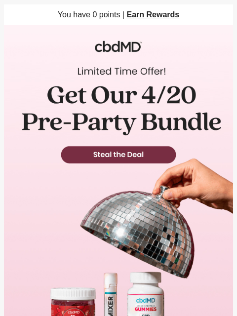 cbdmd newsletter: Score Big Before the Party Begins