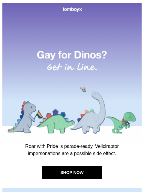 tomboyx newsletter: Gay Dinosaurs