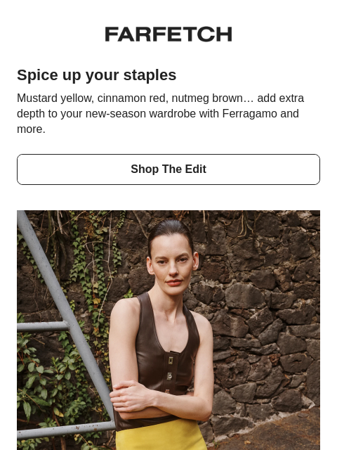 farfetch newsletter: How to spice up your staples