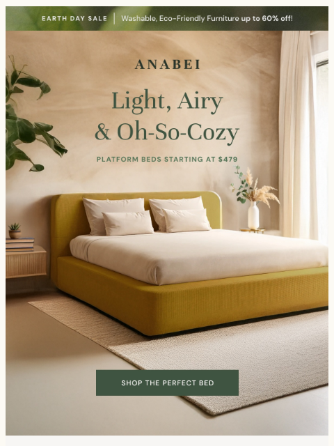 anabei newsletter: 🛏️ Light, airy & oh-so-cozy