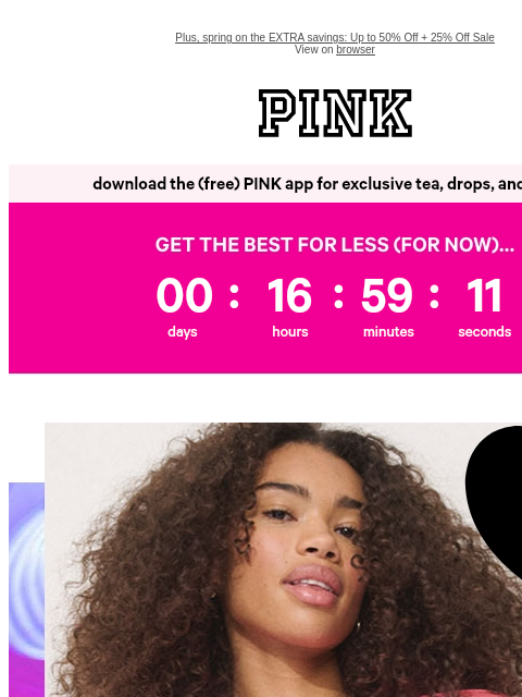 vspink newsletter: Today Only: $25 Sweats When You Buy 3