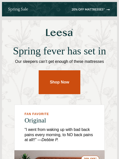 leesasleep newsletter: Spring’s most sought-after mattresses