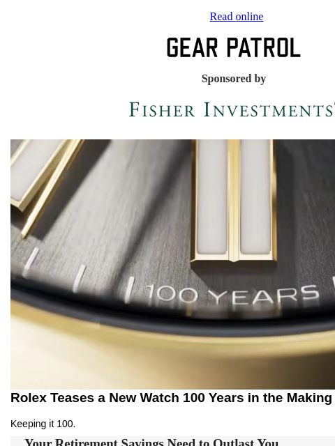 gearpatrol newsletter: Rolex Just Teased Its Next Watch