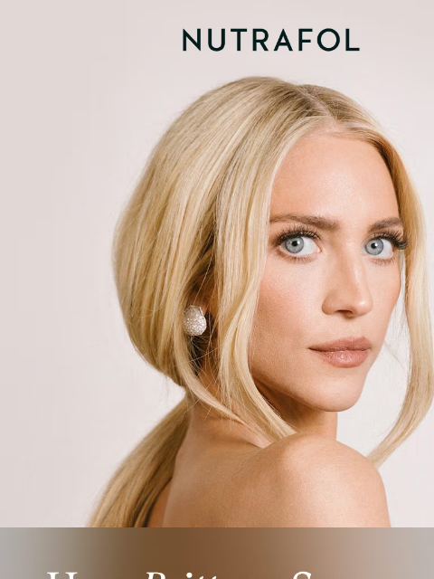 nutrafol newsletter: Brittany Snow’s go-to for healthy hair.