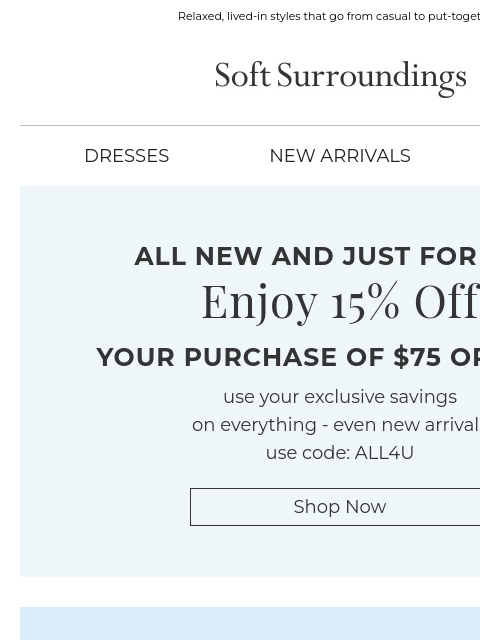 softsurroundings newsletter: NEW Airy Shirts & Blouses