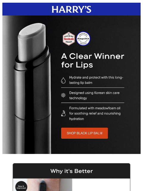 harrys newsletter: Say goodbye to chapped lips