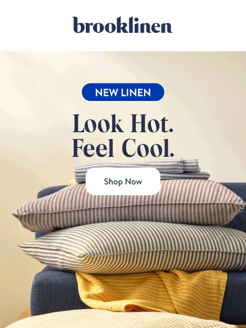 brooklinen newsletter: Expand your palette with NEW Linen