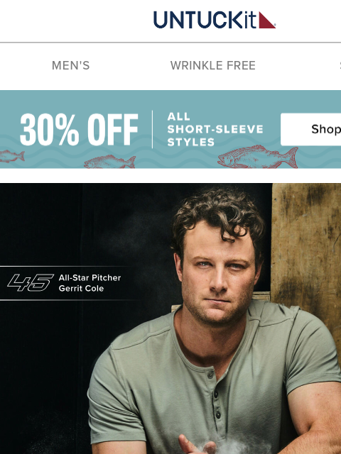 untuckit newsletter: All-Star Shirts Now 30% Off
