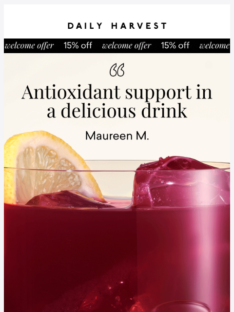 daily-harvest newsletter: The easiest wellness habit you'll keep