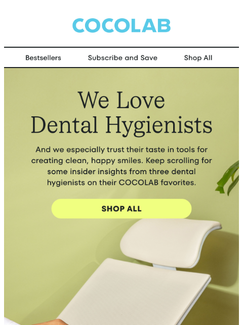 cocolab newsletter: Hygienists know best 🤓